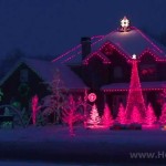 Inspirace na vánoční ozdobení domu svetýlky